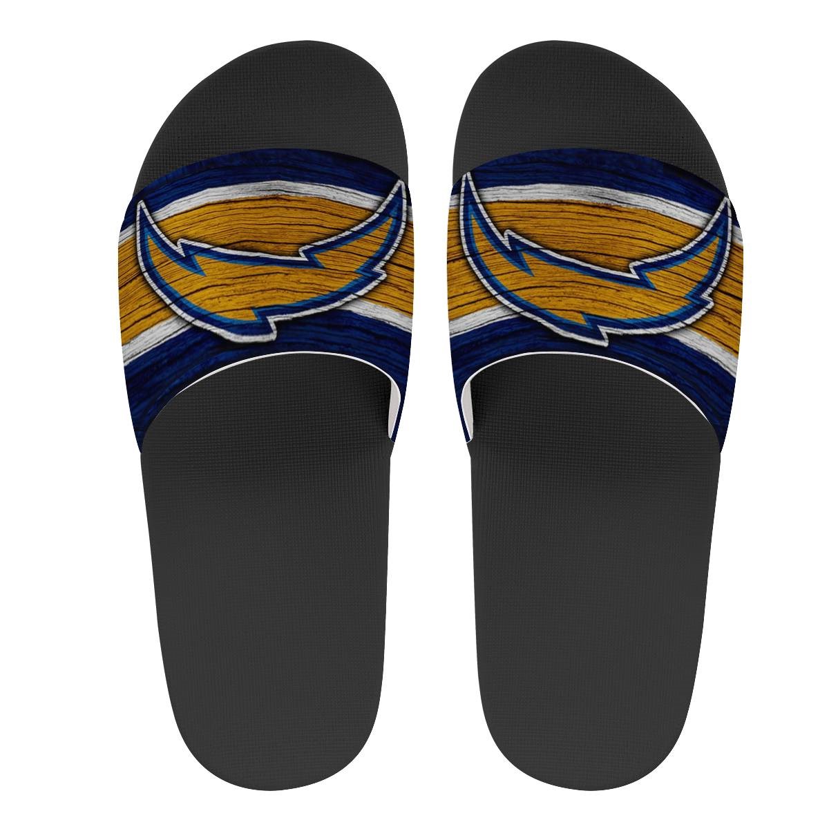 Women's Los Angeles Chargers Flip Flops 002 Women's Los Angeles Chargers Flip Flops 002
